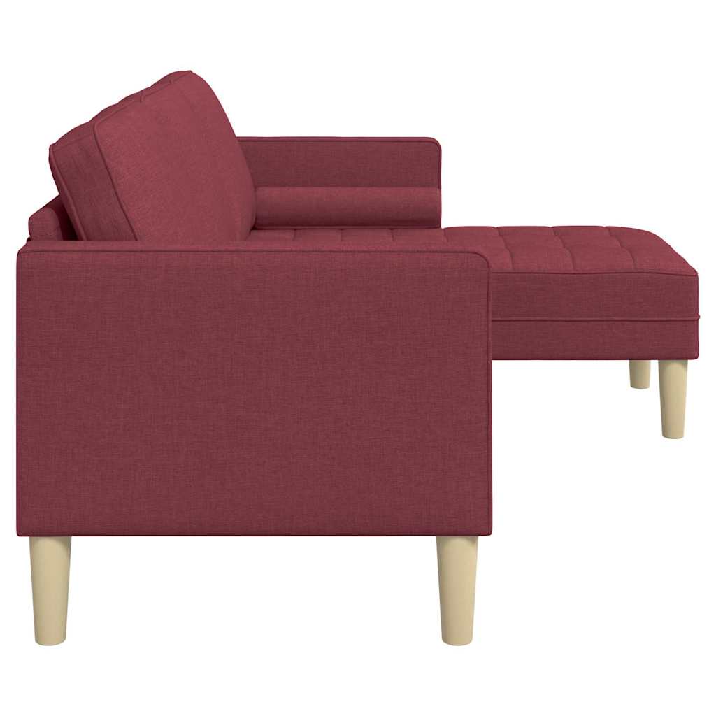 Bankstel met kussen Wijnrood Polyester is nu te koop bij PeponiXL, paradijselijk wonen!