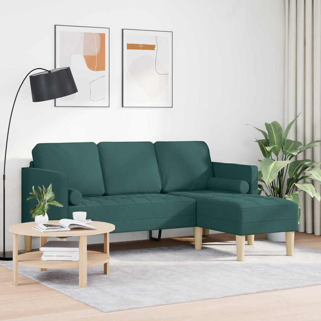 Bankstel met kussen Donkergroen Polyester is nu te koop bij PeponiXL, paradijselijk wonen!