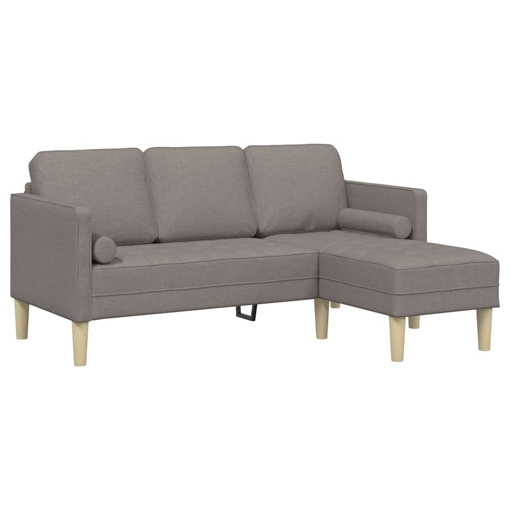 Bankstel met kussen Taupe Polyester is nu te koop bij PeponiXL, paradijselijk wonen!