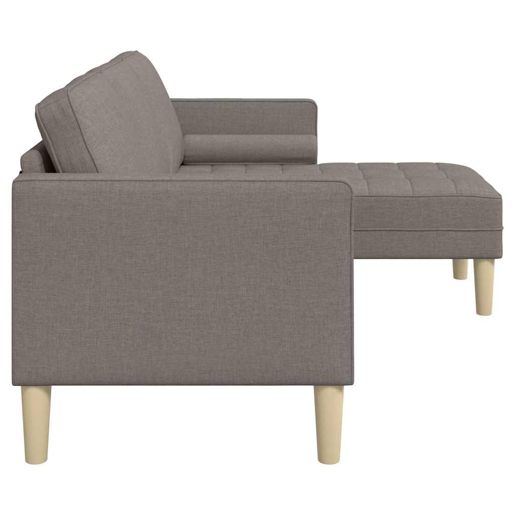 Bankstel met kussen Taupe Polyester is nu te koop bij PeponiXL, paradijselijk wonen!