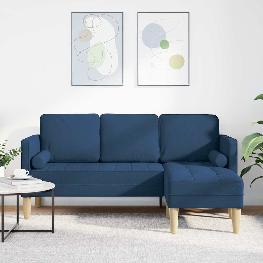 Bankstel met kussen Blauw Polyester is nu te koop bij PeponiXL, paradijselijk wonen!