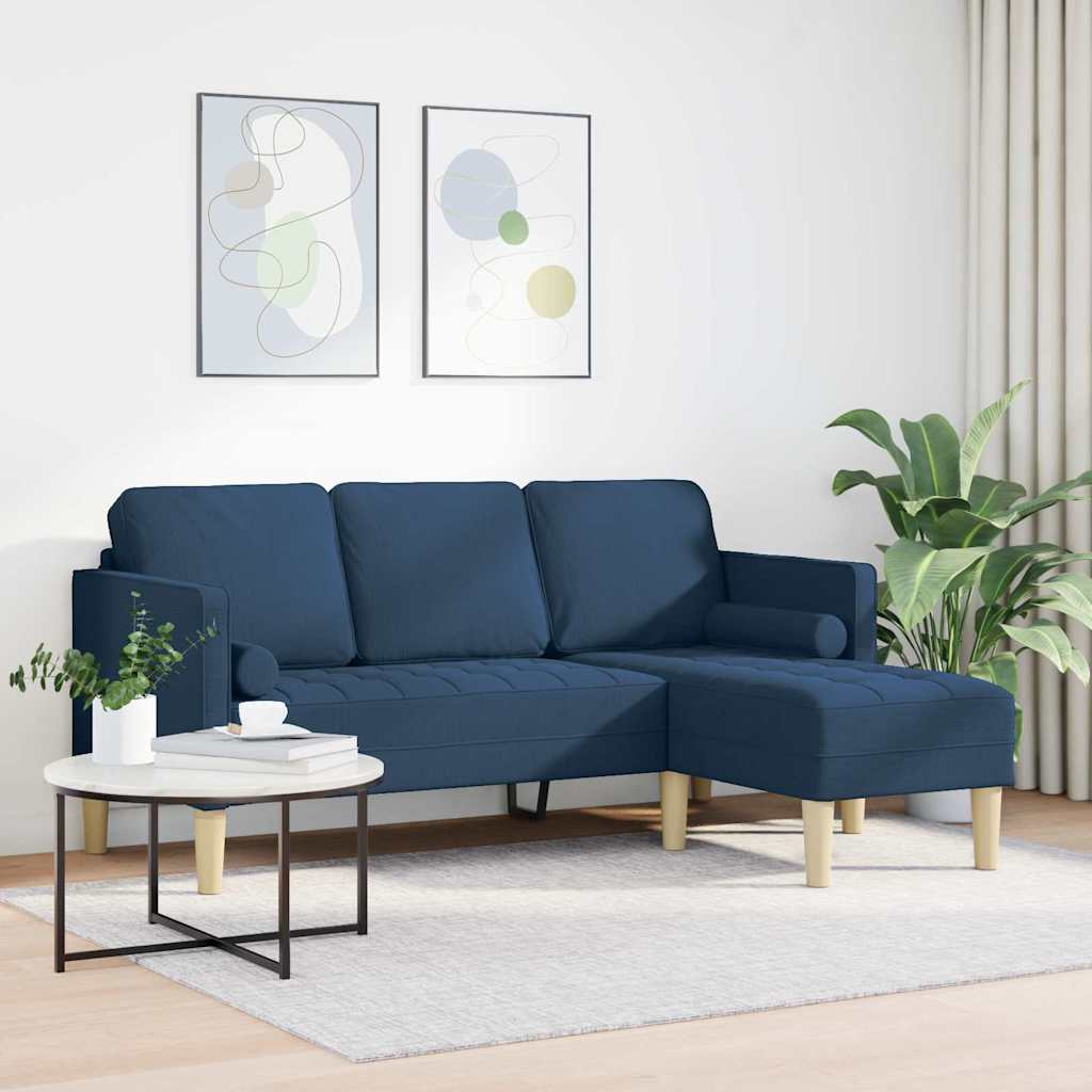 Bankstel met kussen Blauw Polyester is nu te koop bij PeponiXL, paradijselijk wonen!