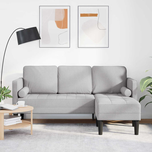Bankstel Wolkengrijs 173 x 131 x 67 cm Polyester is nu te koop bij PeponiXL, paradijselijk wonen!