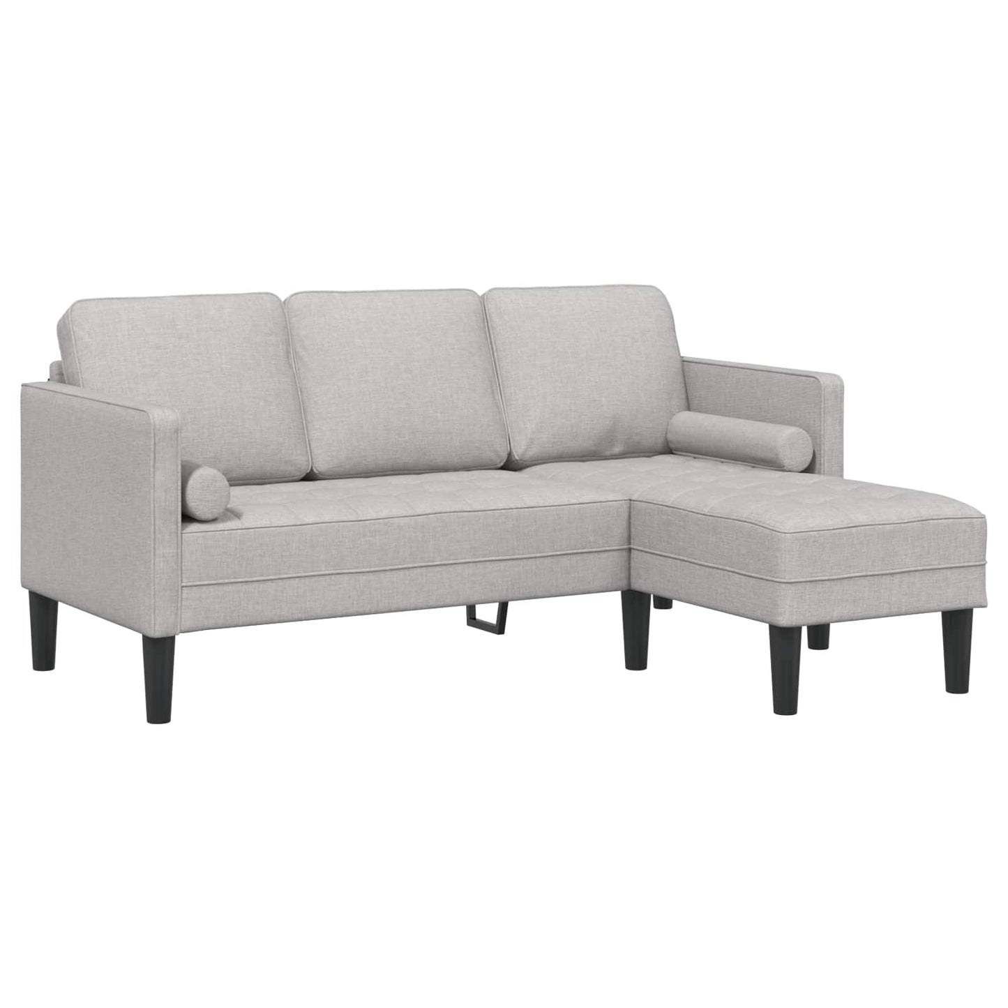 Bankstel Wolkengrijs 173 x 131 x 67 cm Polyester is nu te koop bij PeponiXL, paradijselijk wonen!