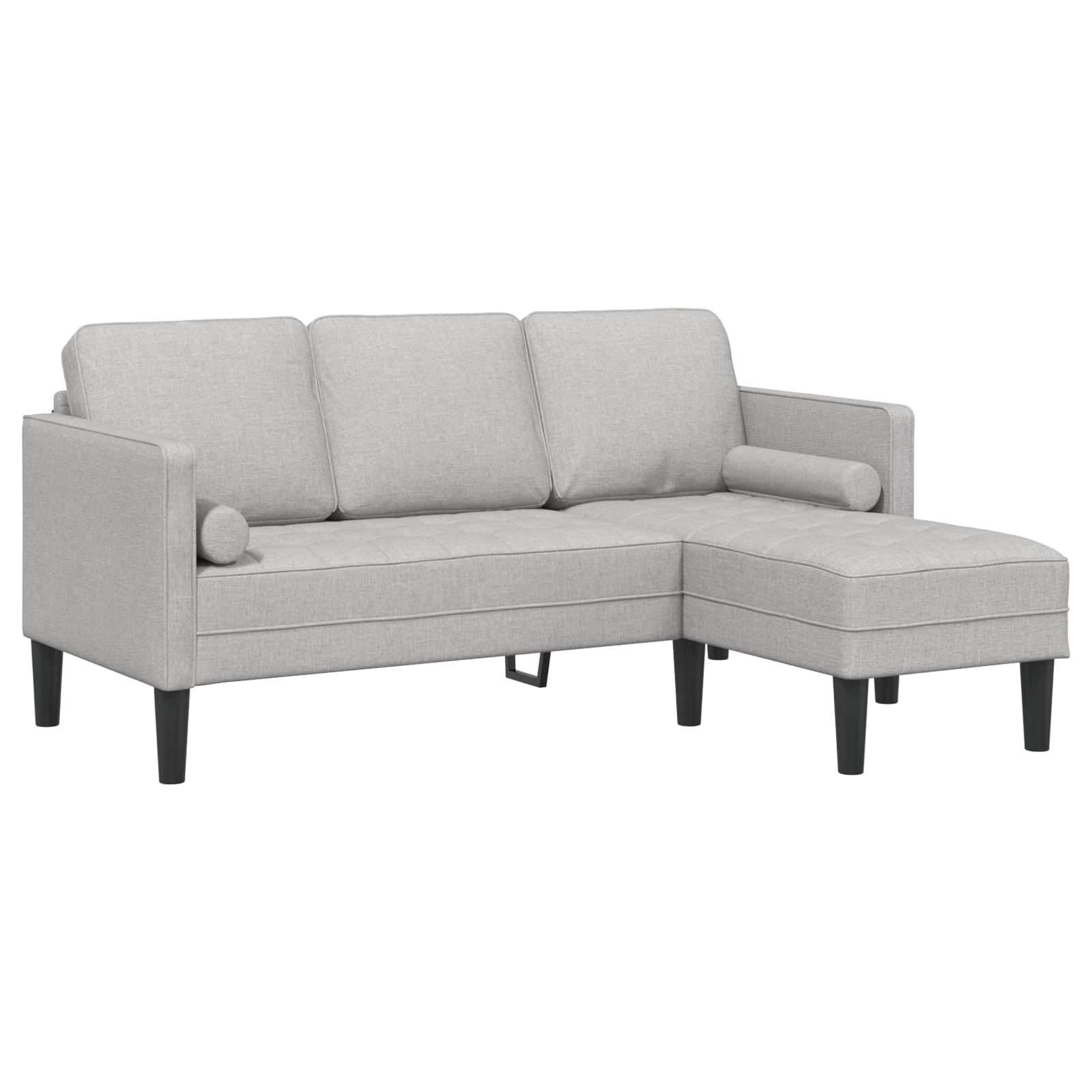 Bankstel Wolkengrijs 173 x 131 x 67 cm Polyester is nu te koop bij PeponiXL, paradijselijk wonen!