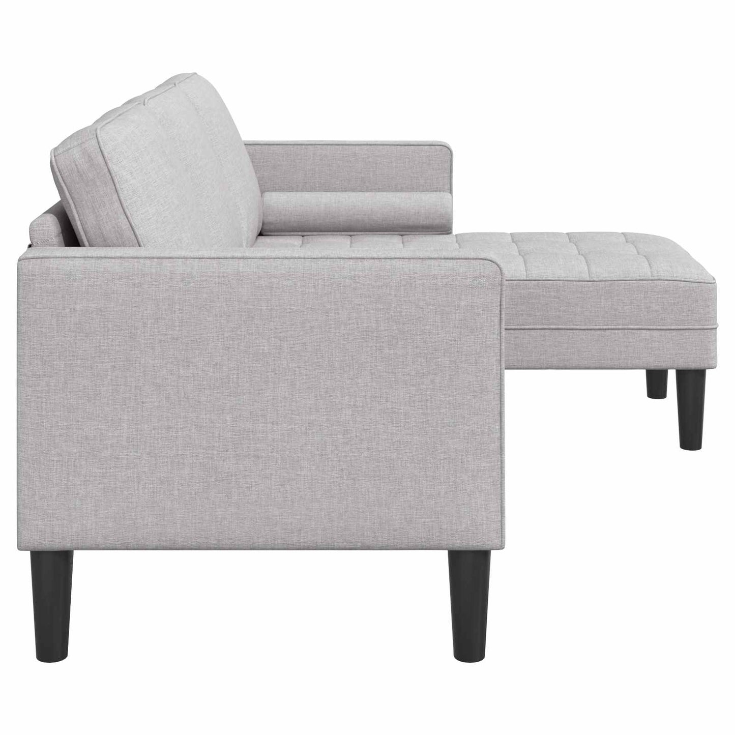 Bankstel Wolkengrijs 173 x 131 x 67 cm Polyester is nu te koop bij PeponiXL, paradijselijk wonen!