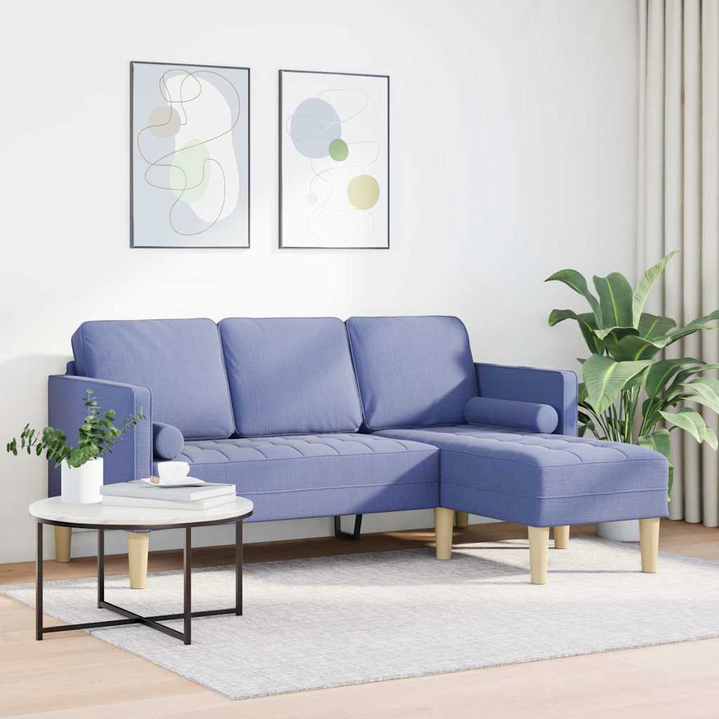 Bankstel met kussen Jeans Blauw Polyester is nu te koop bij PeponiXL, paradijselijk wonen!