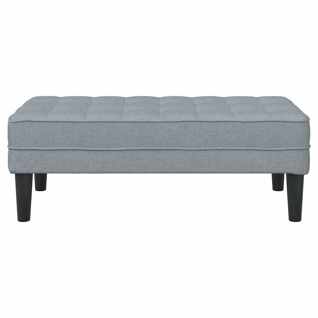 Bank met kussen Lichtgrijs 113 x 57 x 39 cm Stof is nu te koop bij PeponiXL, paradijselijk wonen!