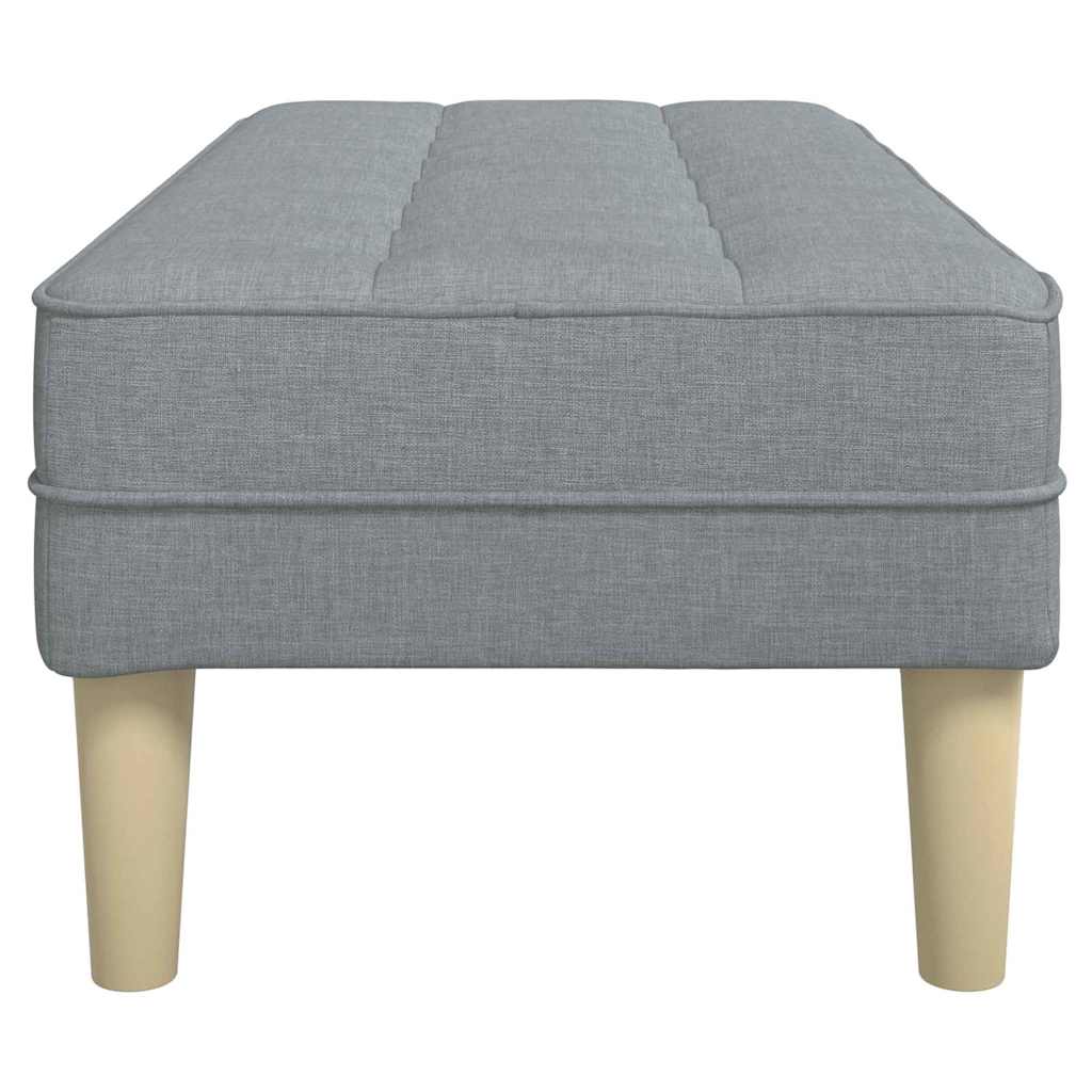 Bank met kussen Lichtgrijs 113 x 57 x 39 cm Stof is nu te koop bij PeponiXL, paradijselijk wonen!