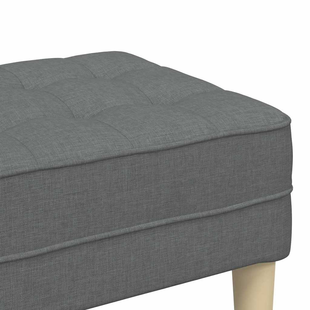 Bank met kussen Donkergrijs 113 x 57 x 39 cm Stof is nu te koop bij PeponiXL, paradijselijk wonen!