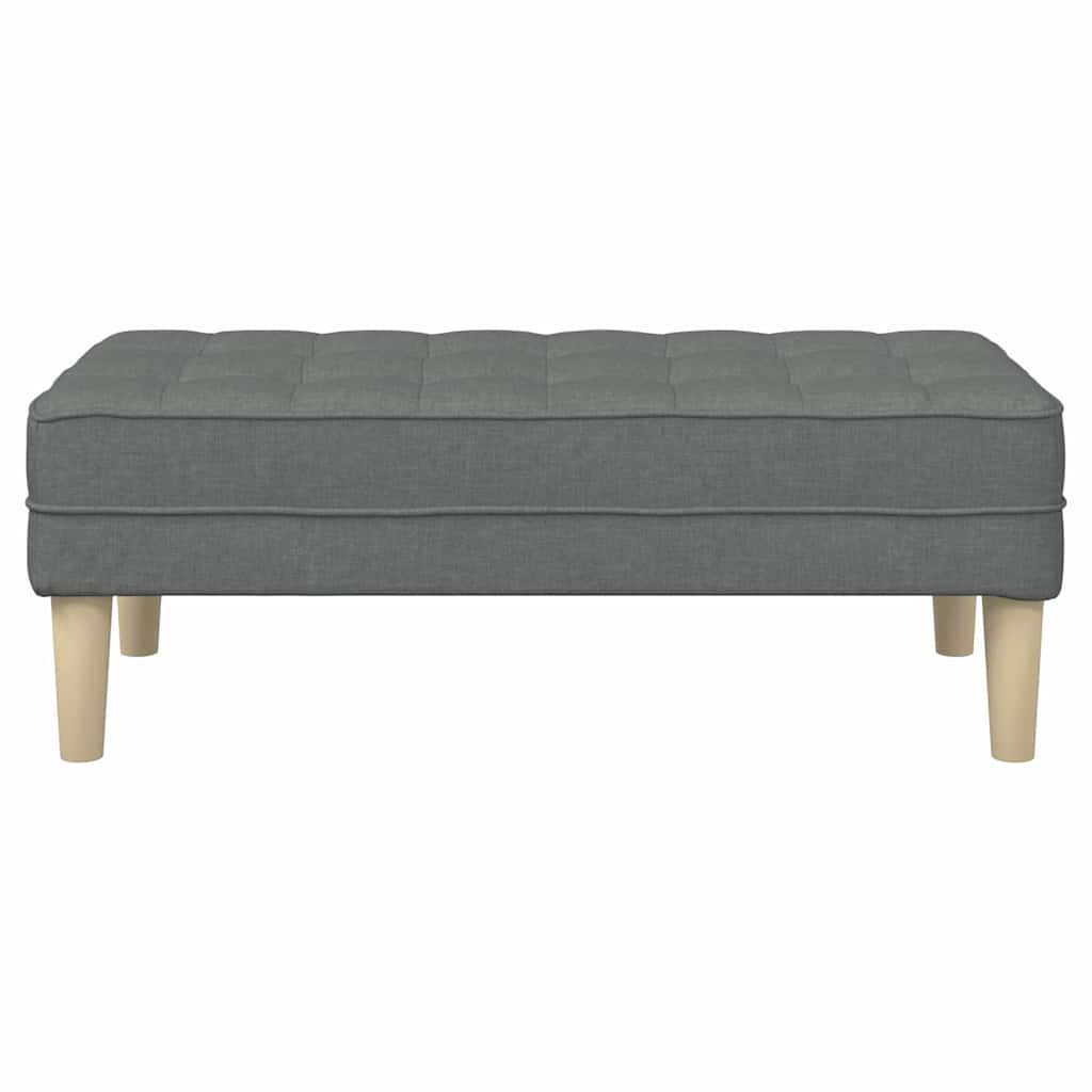 Bank met kussen Donkergrijs 113 x 57 x 39 cm Stof is nu te koop bij PeponiXL, paradijselijk wonen!