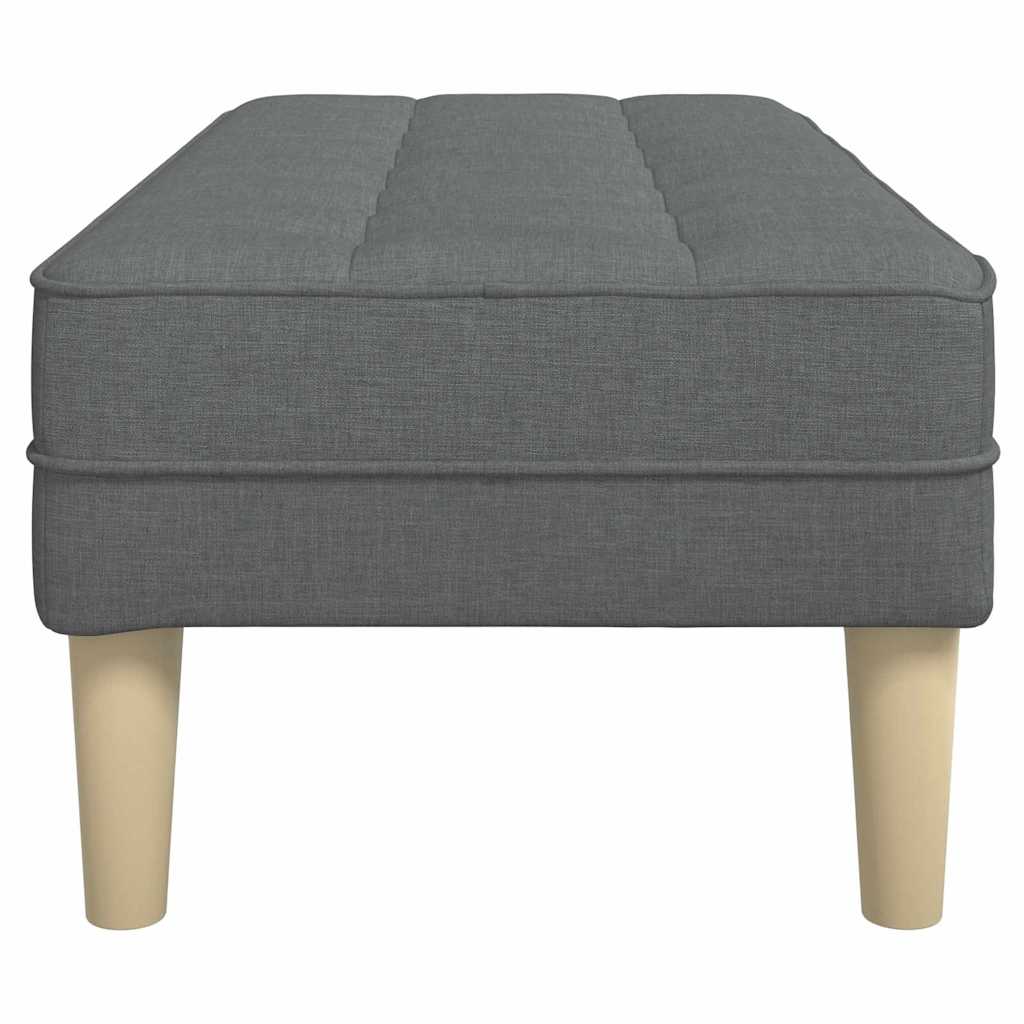 Bank met kussen Donkergrijs 113 x 57 x 39 cm Stof is nu te koop bij PeponiXL, paradijselijk wonen!
