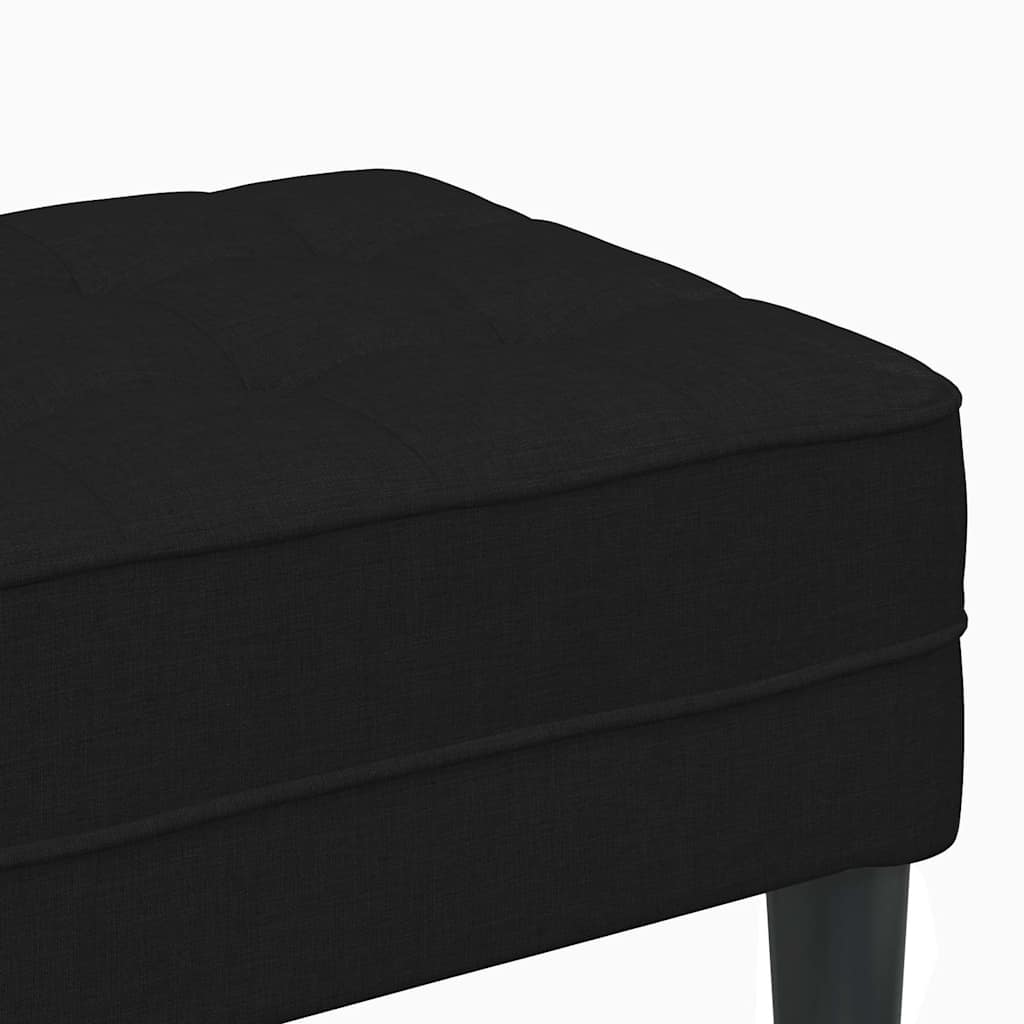 Bank met kussen Zwart 113 x 57 x 39 cm Stof is nu te koop bij PeponiXL, paradijselijk wonen!