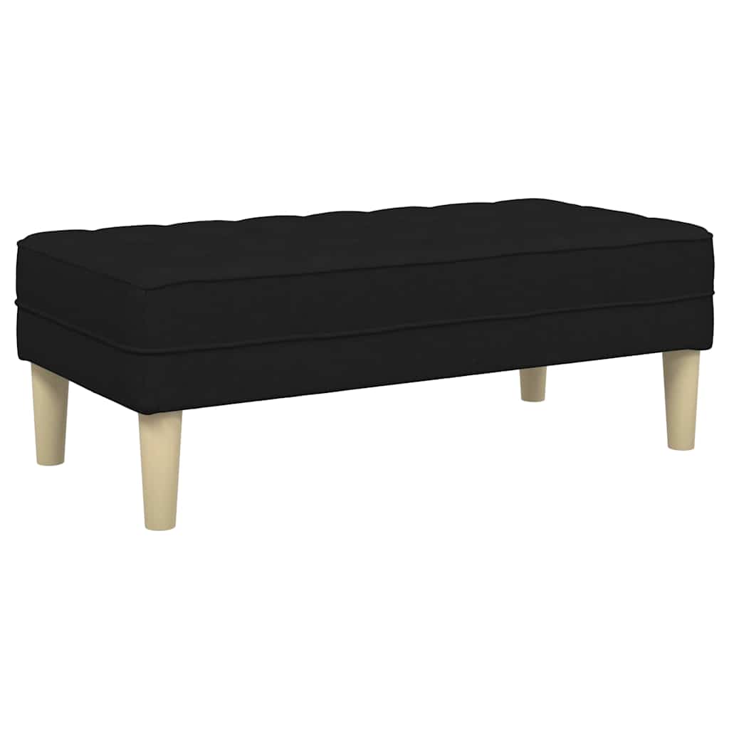 Bank met kussen Zwart 113 x 57 x 39 cm Stof is nu te koop bij PeponiXL, paradijselijk wonen!