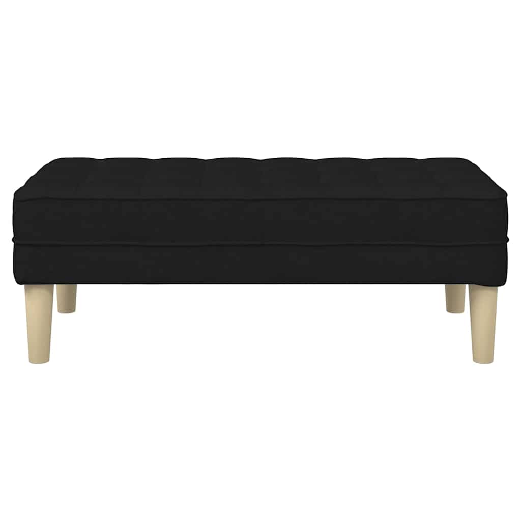 Bank met kussen Zwart 113 x 57 x 39 cm Stof is nu te koop bij PeponiXL, paradijselijk wonen!