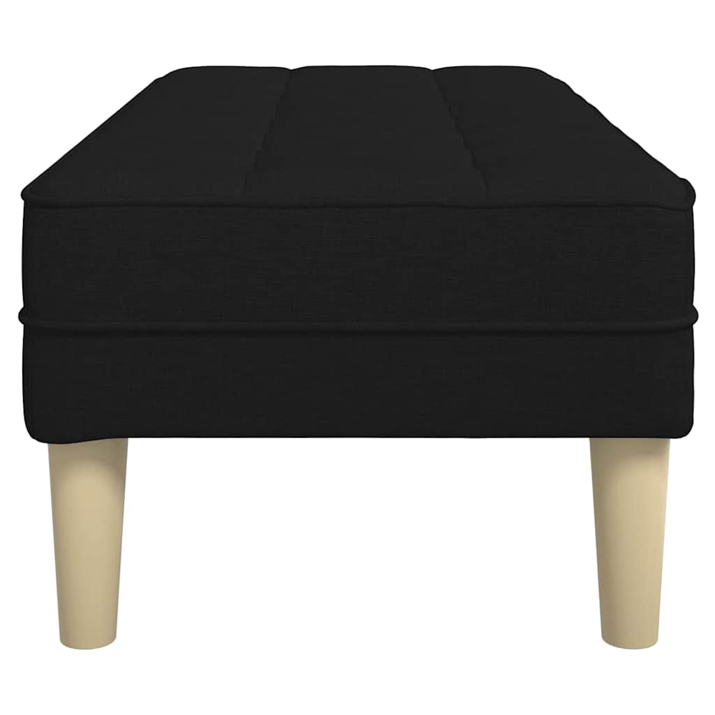 Bank met kussen Zwart 113 x 57 x 39 cm Stof is nu te koop bij PeponiXL, paradijselijk wonen!
