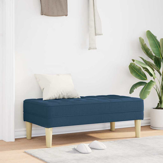 Bank met kussen Blauw 113 x 57 x 39 cm Stof is nu te koop bij PeponiXL, paradijselijk wonen!