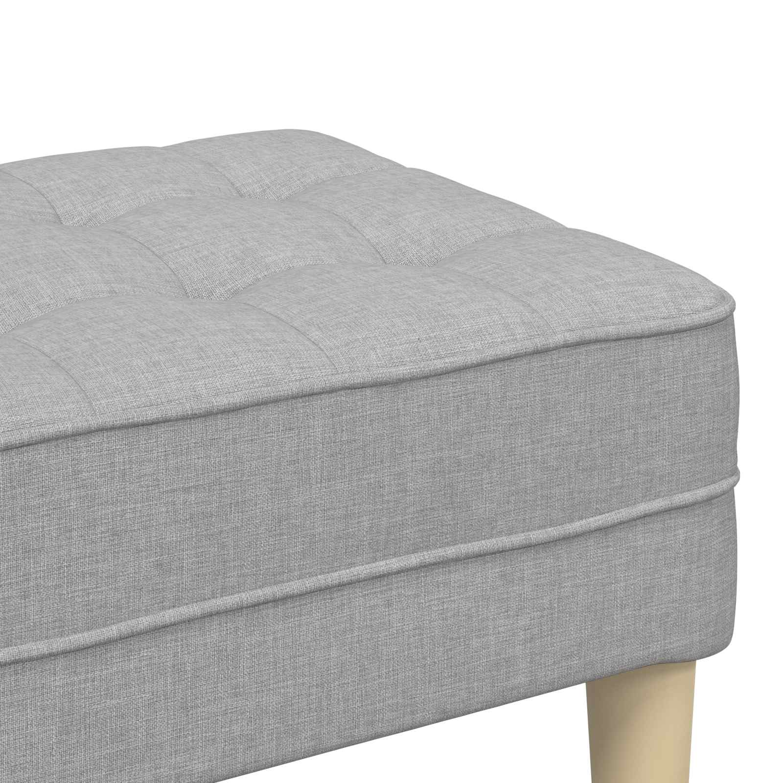 Bank met kussen Wolkengrijs 113 x 57 x 39 cm Stof is nu te koop bij PeponiXL, paradijselijk wonen!