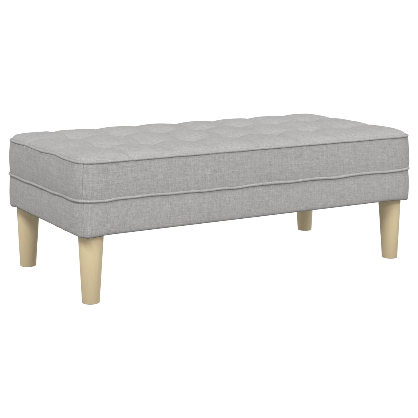 Bank met kussen Wolkengrijs 113 x 57 x 39 cm Stof is nu te koop bij PeponiXL, paradijselijk wonen!