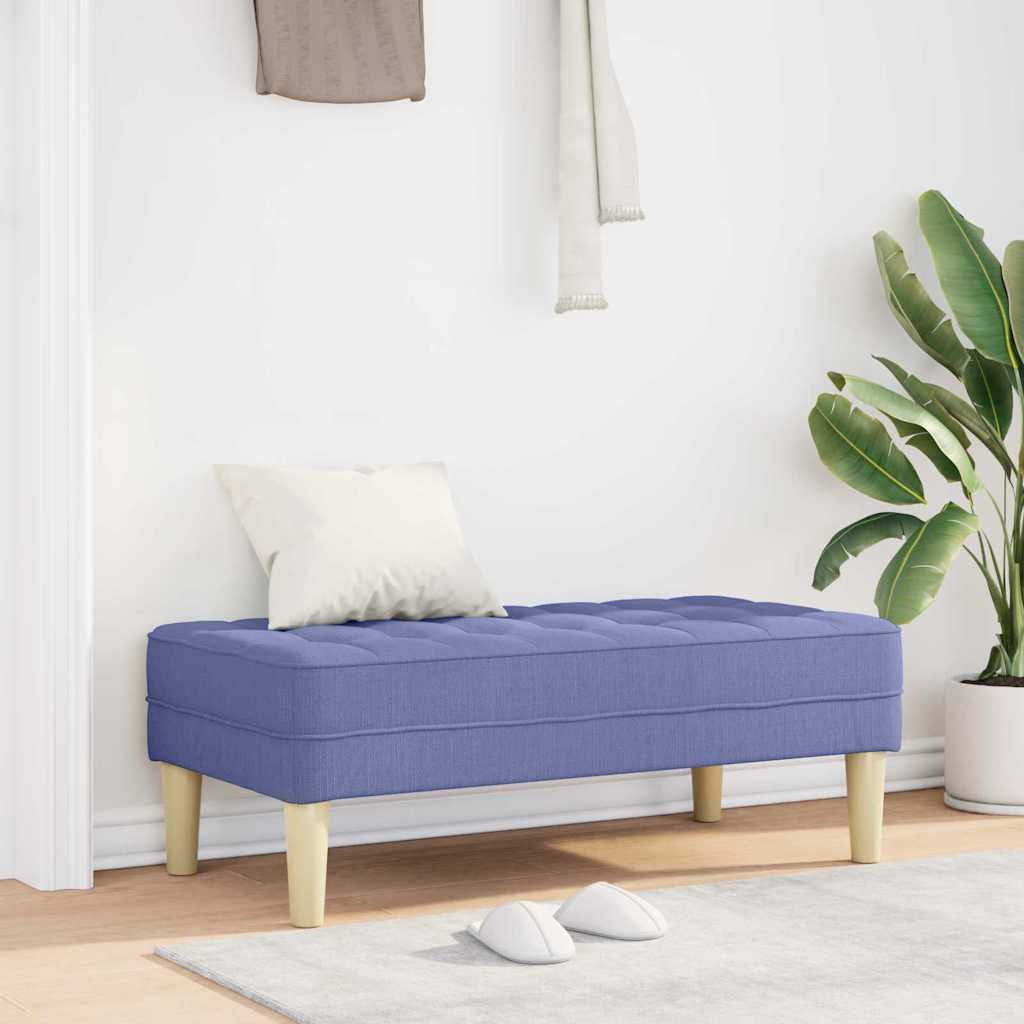 Bank met kussen Jeans Blauw 113 x 57 x 39 cm Stof is nu te koop bij PeponiXL, paradijselijk wonen!