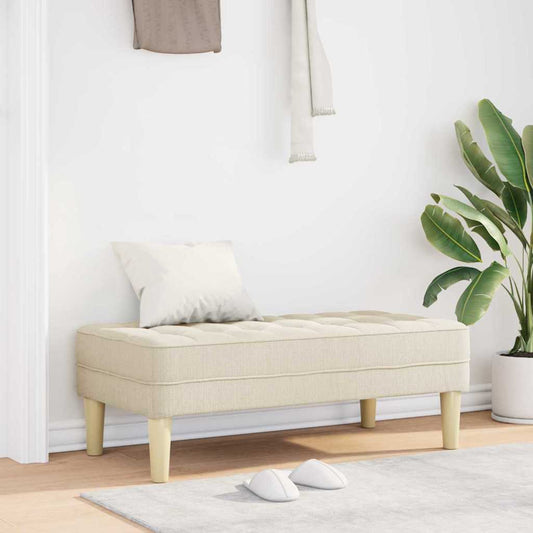 Bank met kussen Linnen 113 x 57 x 39 cm Stof is nu te koop bij PeponiXL, paradijselijk wonen!
