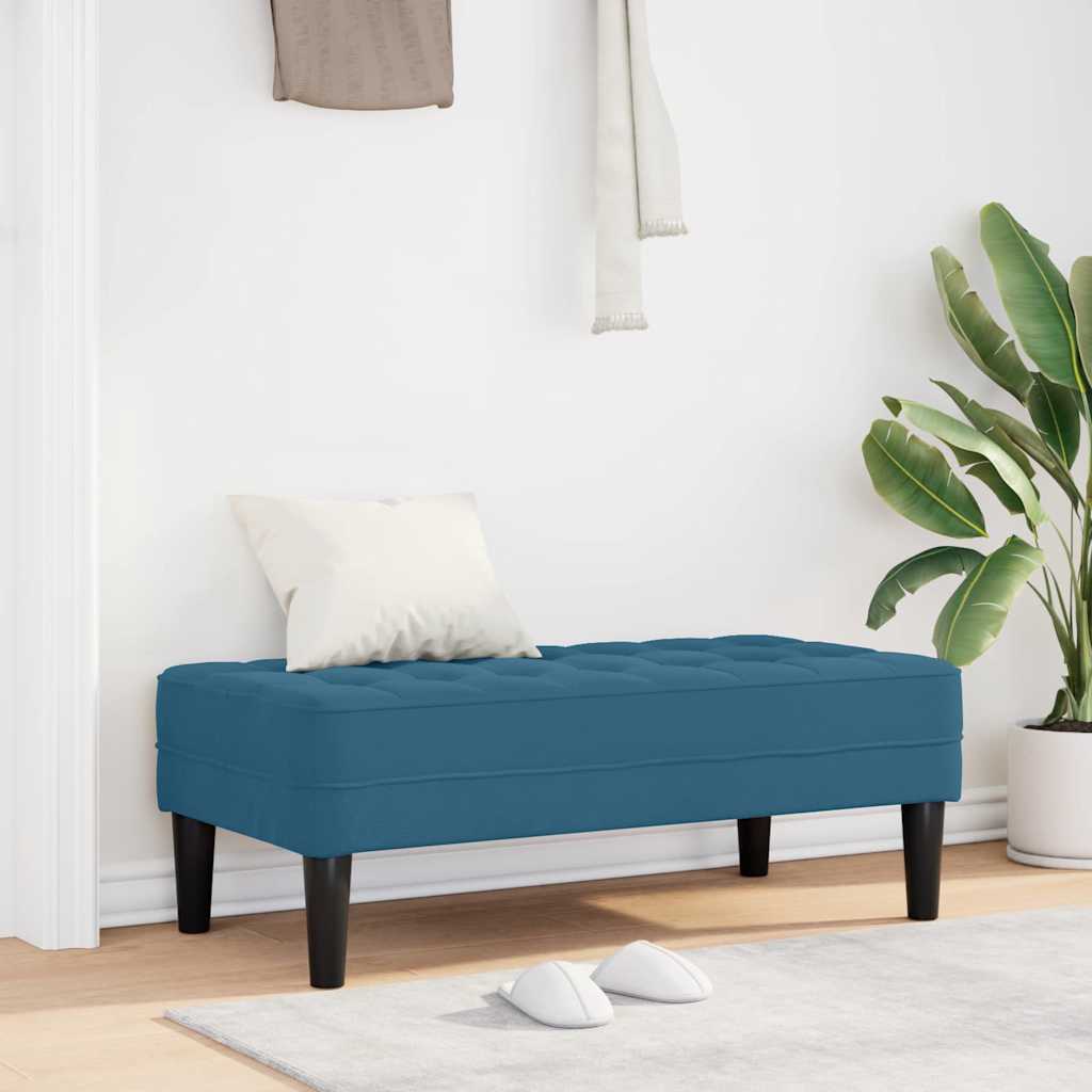 Bank met kussen Blauw 113 x 57 x 39 cm Fluweel is nu te koop bij PeponiXL, paradijselijk wonen!