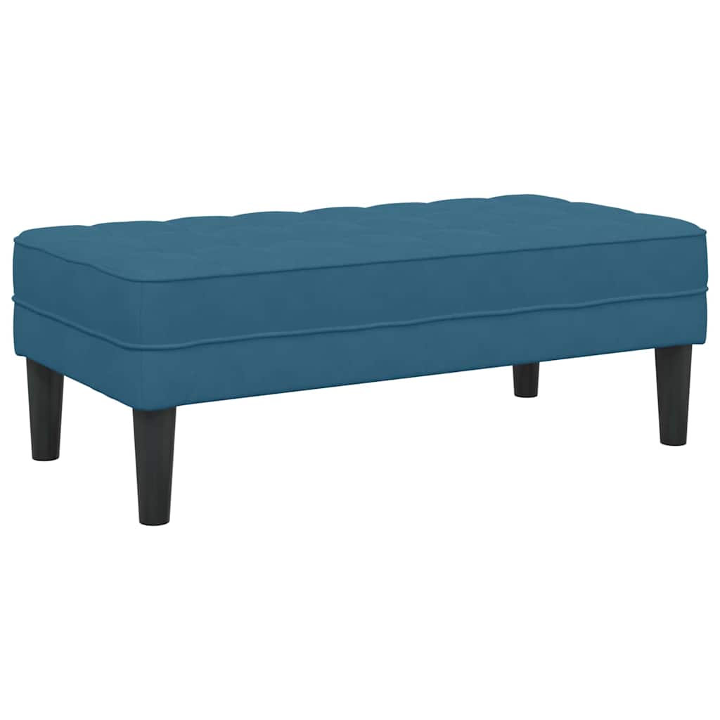 Bank met kussen Blauw 113 x 57 x 39 cm Fluweel is nu te koop bij PeponiXL, paradijselijk wonen!
