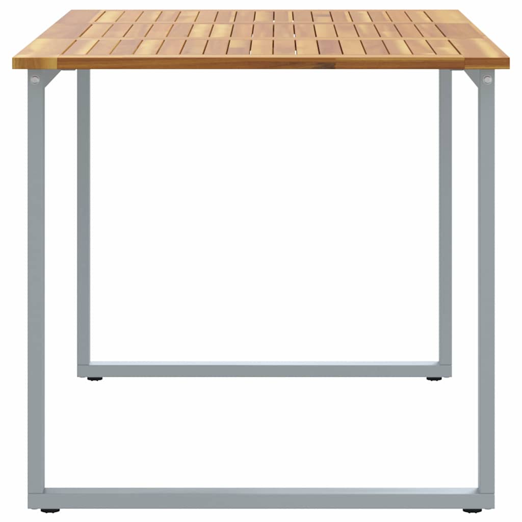 Tuinstafel Grijs 140 x 80 x 75 cm Massief Acaciahout is nu te koop bij PeponiXL, paradijselijk wonen!