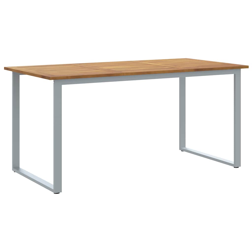 Tuinstafel Grijs 160 x 80 x 75 cm Massief Acaciahout is nu te koop bij PeponiXL, paradijselijk wonen!