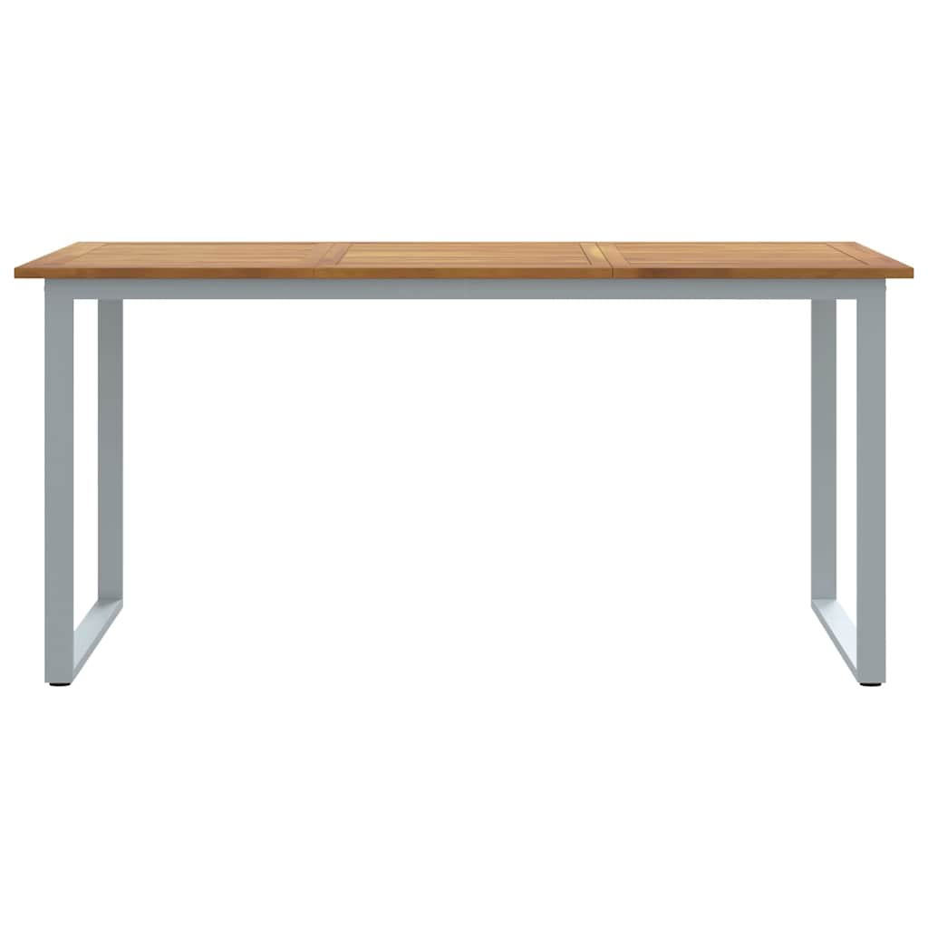 Tuinstafel Grijs 160 x 80 x 75 cm Massief Acaciahout is nu te koop bij PeponiXL, paradijselijk wonen!
