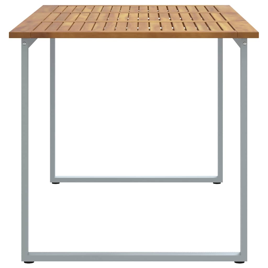 Tuinstafel Grijs 160 x 80 x 75 cm Massief Acaciahout is nu te koop bij PeponiXL, paradijselijk wonen!