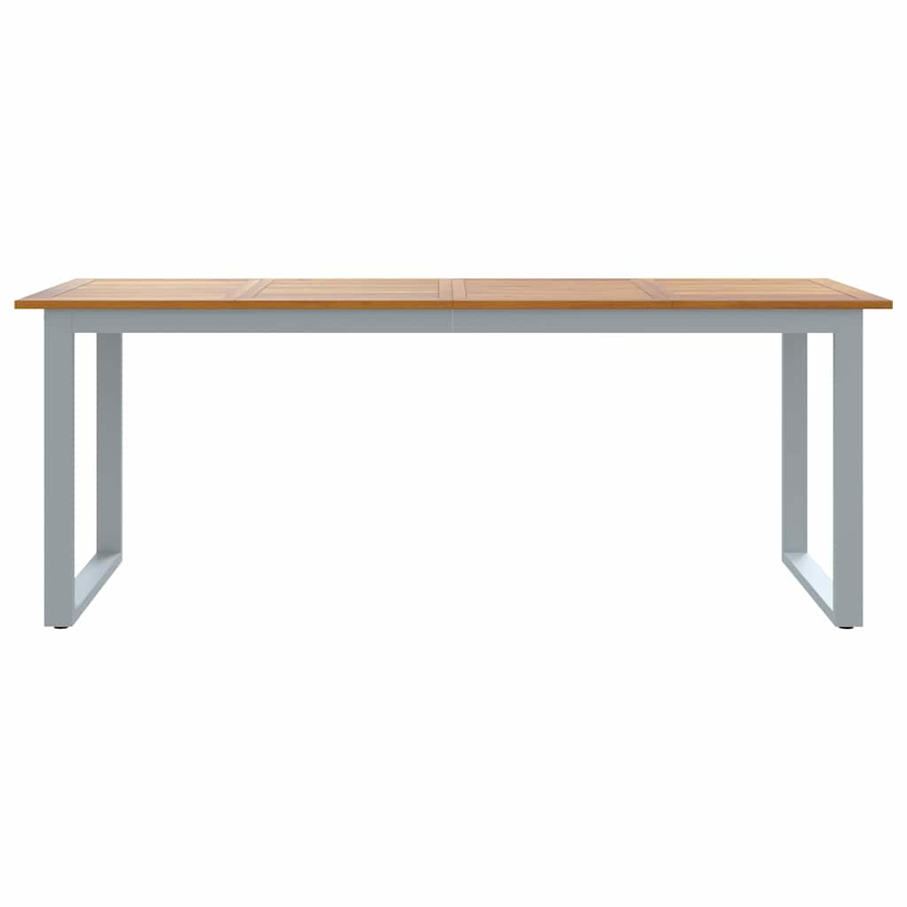 Tuinstafel Grijs 200 x 90 x 75 cm Massief Acaciahout is nu te koop bij PeponiXL, paradijselijk wonen!