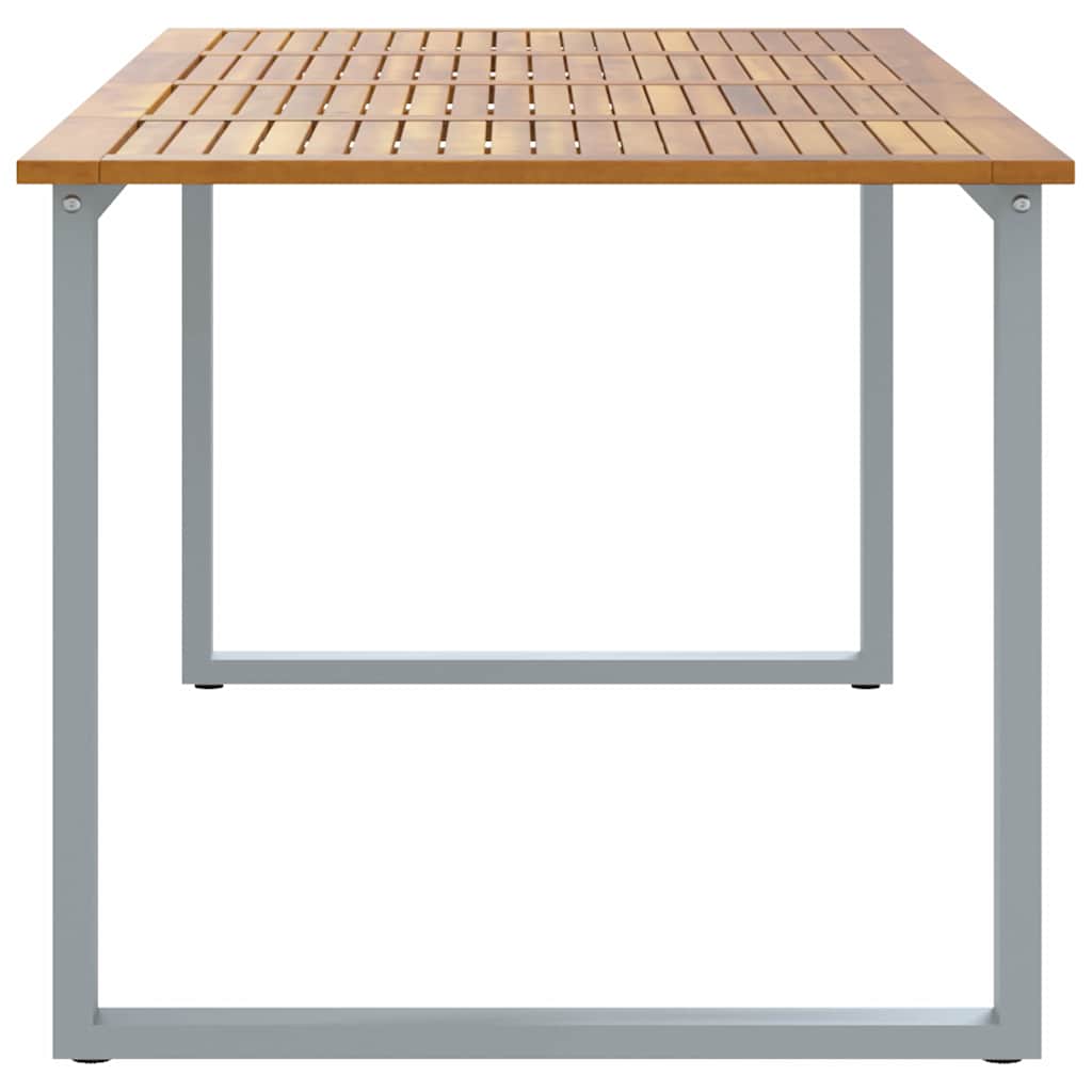 Tuinstafel Grijs 200 x 90 x 75 cm Massief Acaciahout is nu te koop bij PeponiXL, paradijselijk wonen!
