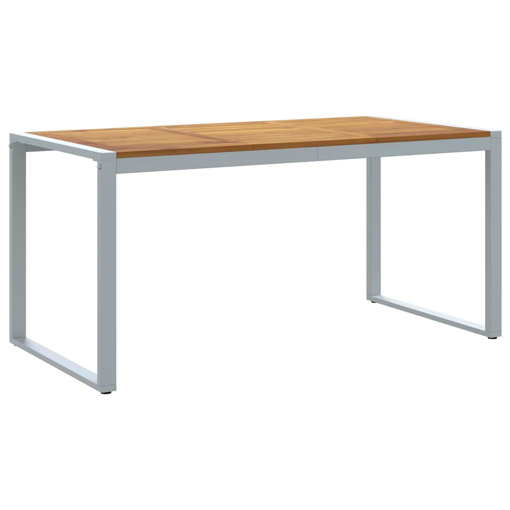 Tuinstafel Grijs 160 x 80 x 75 cm Massief Acaciahout is nu te koop bij PeponiXL, paradijselijk wonen!