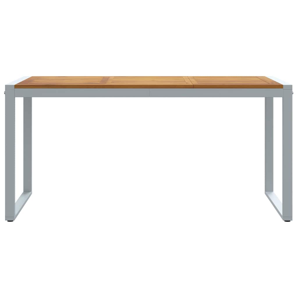Tuinstafel Grijs 160 x 80 x 75 cm Massief Acaciahout is nu te koop bij PeponiXL, paradijselijk wonen!
