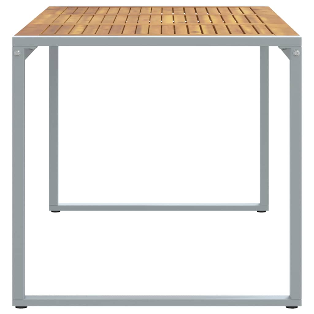 Tuinstafel Grijs 160 x 80 x 75 cm Massief Acaciahout is nu te koop bij PeponiXL, paradijselijk wonen!