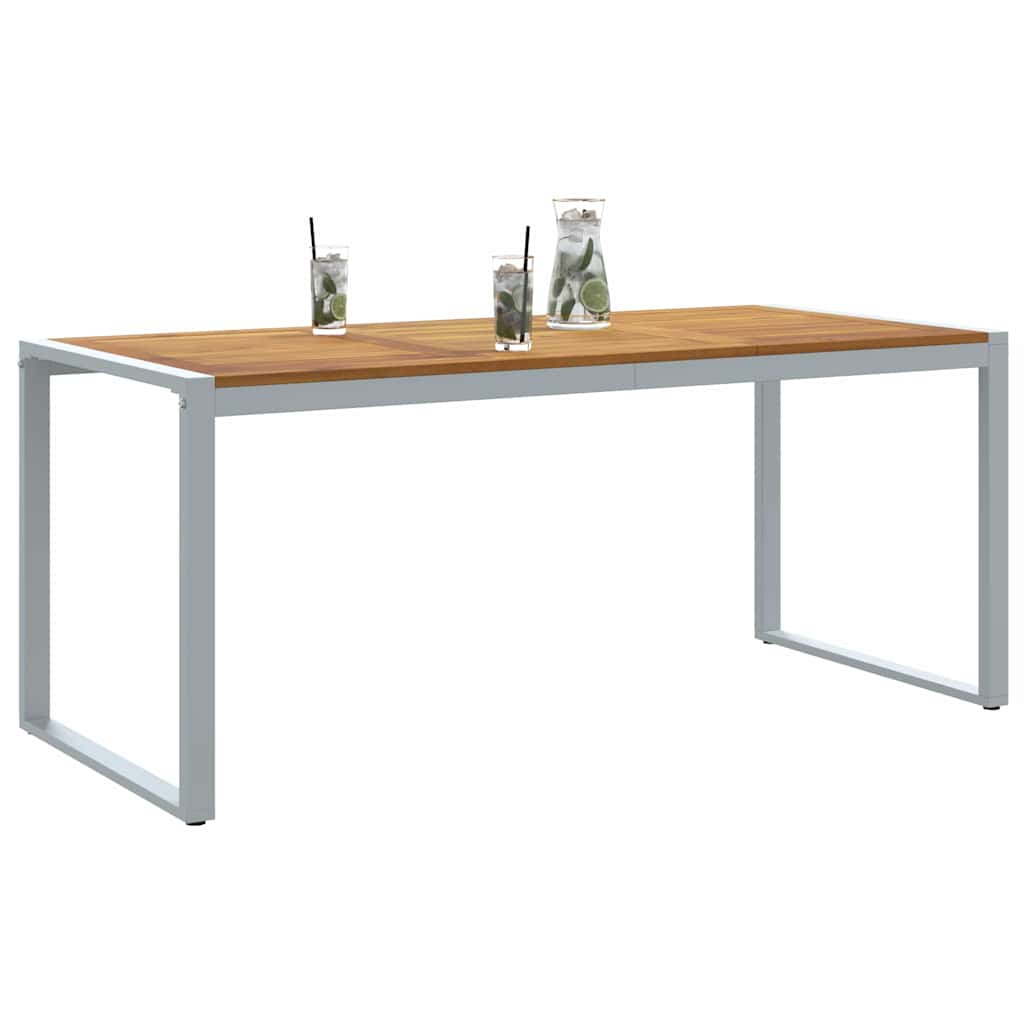 Tuinstafel Grijs 180 x 90 x 75 cm Massief Acaciahout is nu te koop bij PeponiXL, paradijselijk wonen!