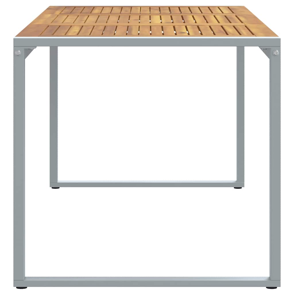 Tuinstafel Grijs 180 x 90 x 75 cm Massief Acaciahout is nu te koop bij PeponiXL, paradijselijk wonen!