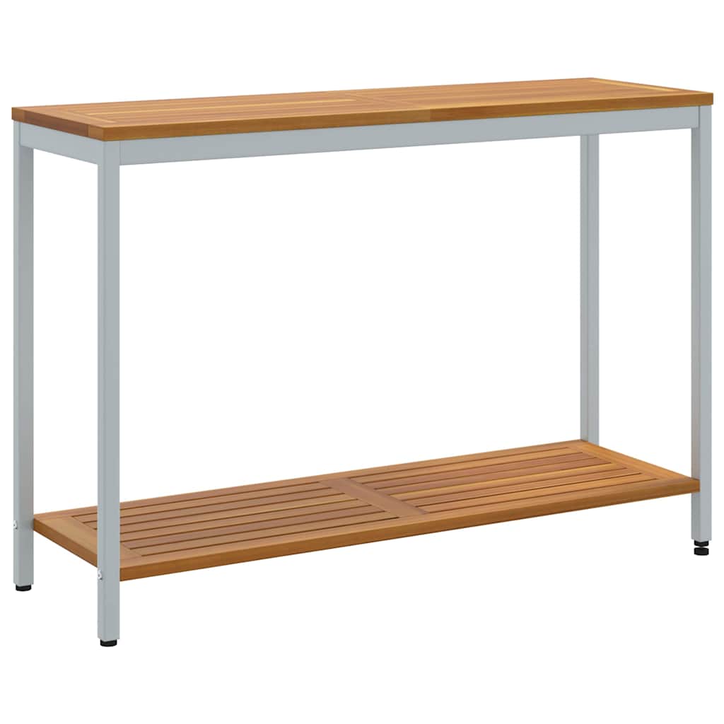 Buiten Tafel met opslag Natuurlijk en Grijs 110 x 35 x 75 cm is nu te koop bij PeponiXL, paradijselijk wonen!