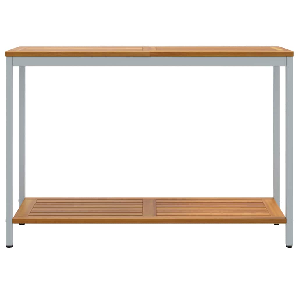 Buiten Tafel met opslag Natuurlijk en Grijs 110 x 35 x 75 cm is nu te koop bij PeponiXL, paradijselijk wonen!