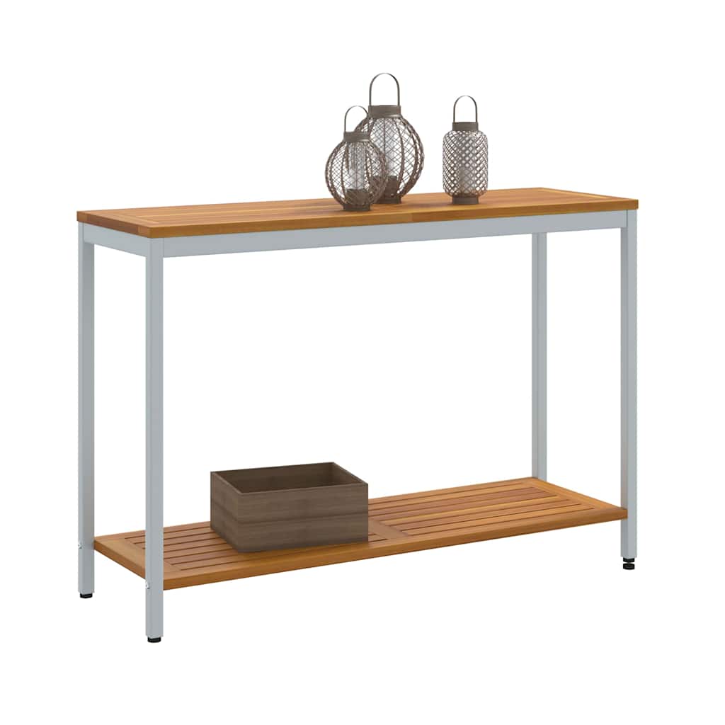 Buiten Tafel met opslag Natuurlijk en Grijs 110 x 35 x 75 cm is nu te koop bij PeponiXL, paradijselijk wonen!