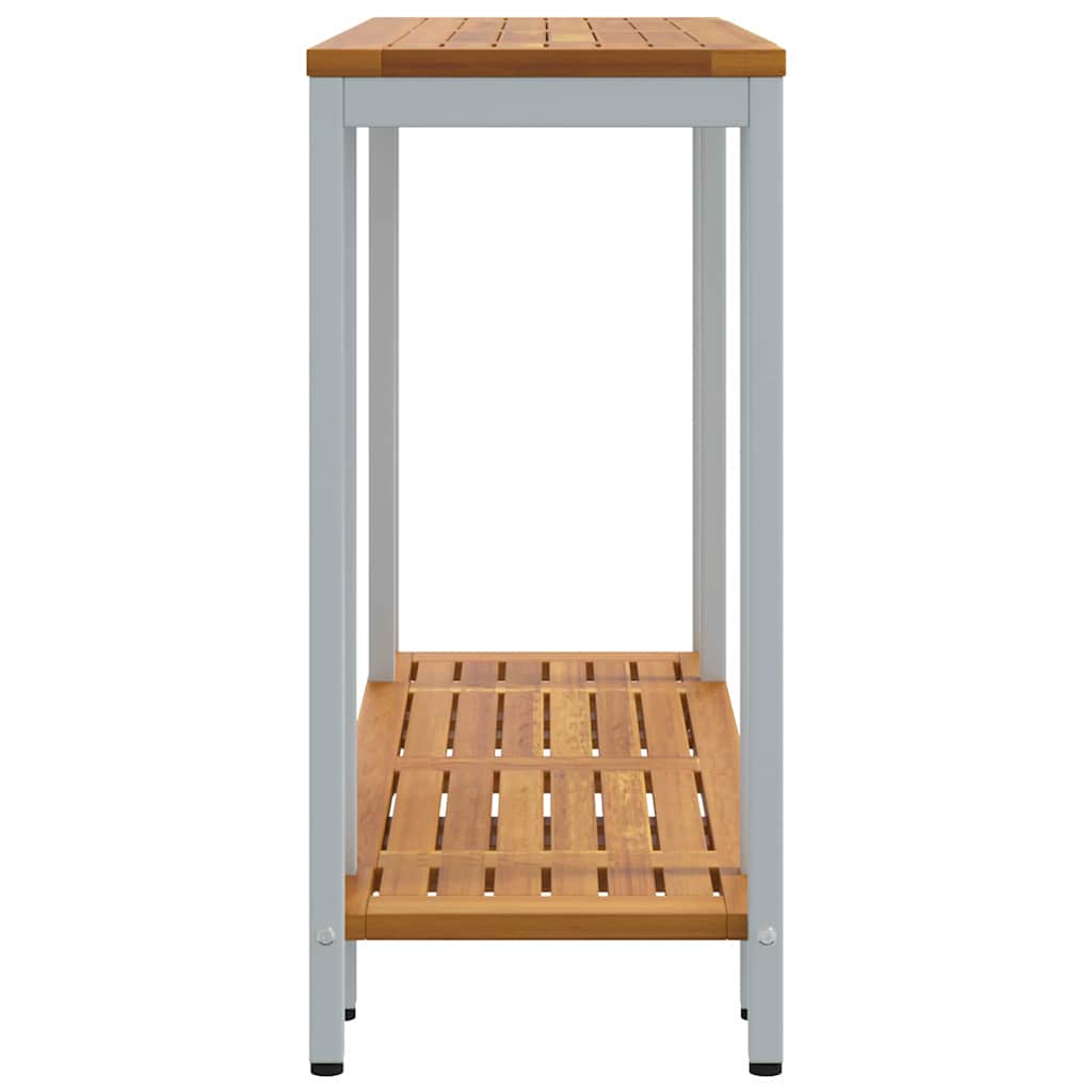 Buiten Tafel met opslag Natuurlijk en Grijs 110 x 35 x 75 cm is nu te koop bij PeponiXL, paradijselijk wonen!