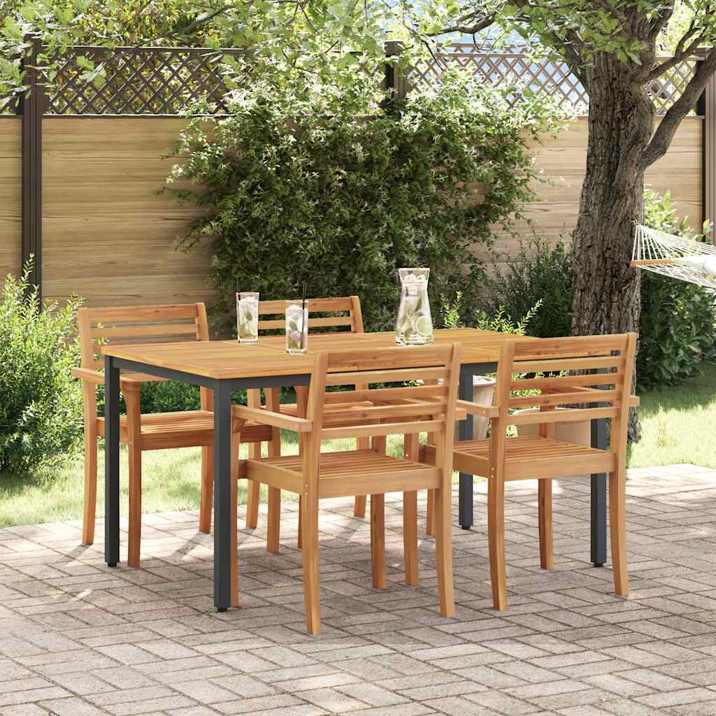 Buiten Tafel Natuurlijk en Zwart 150 x 90 x 75 cm is nu te koop bij PeponiXL, paradijselijk wonen!