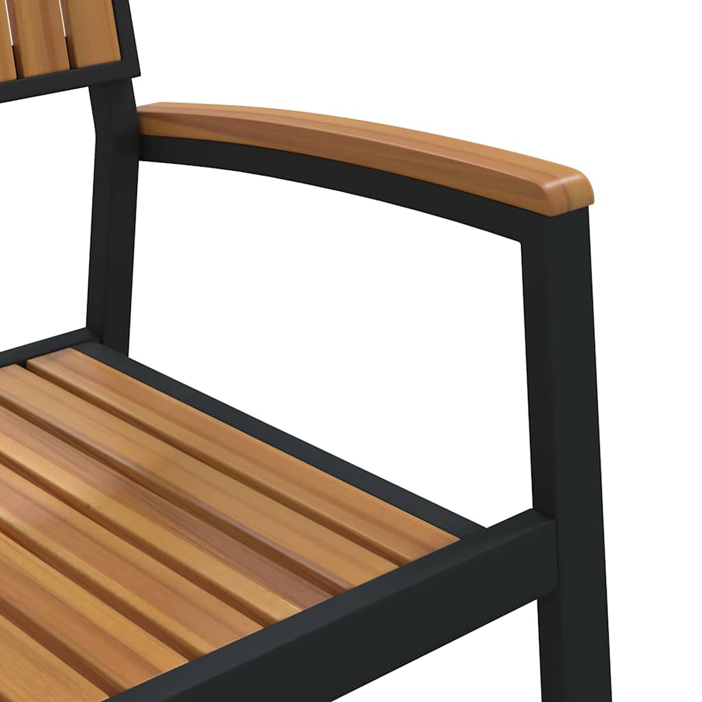 Stapelstoel 4 pcs Bruin 56 x 57 x 87 cm Massief Acaciahout is nu te koop bij PeponiXL, paradijselijk wonen!