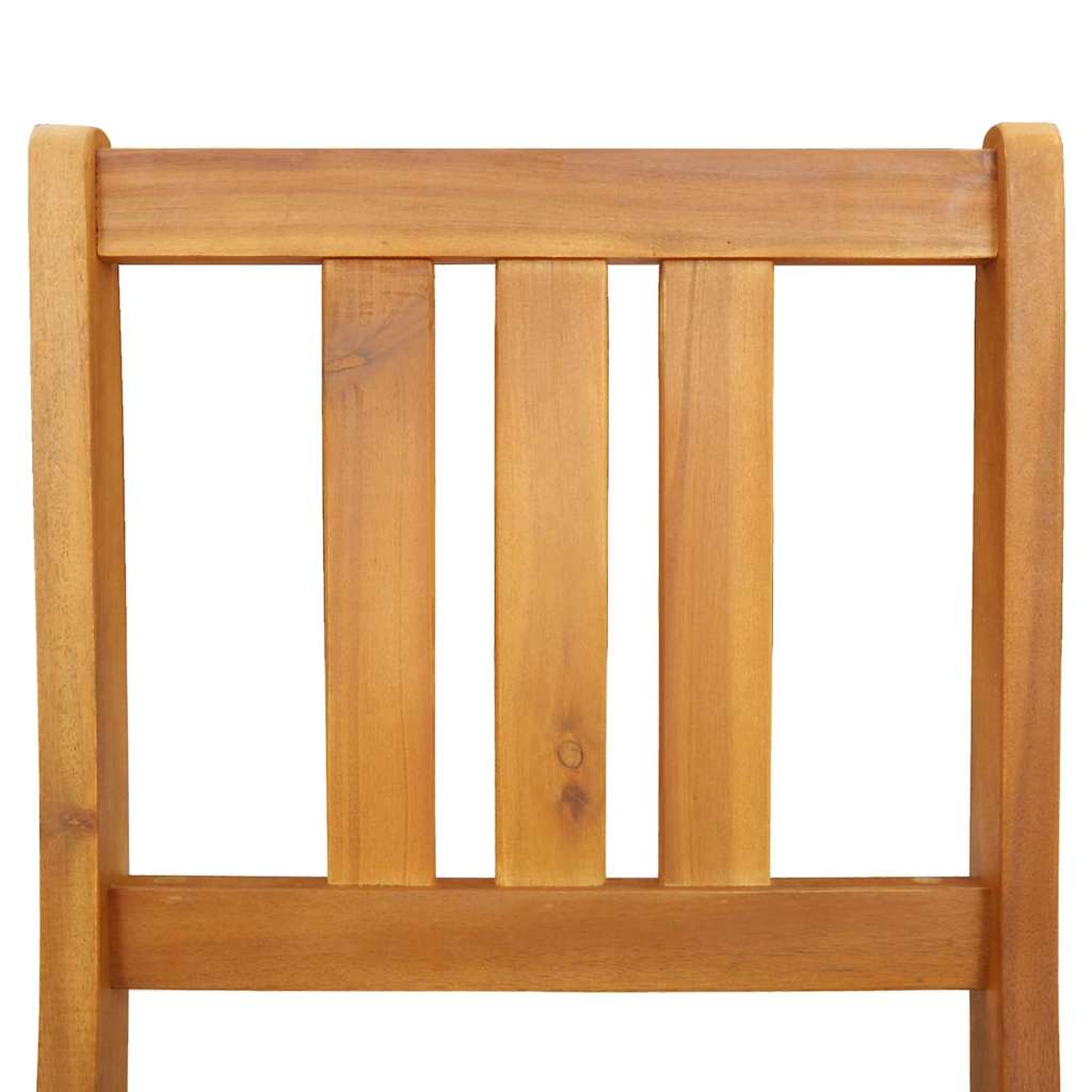 Bistrostoelen voor buiten met kussen 2 pcs Massief Acaciahout is nu te koop bij PeponiXL, paradijselijk wonen!