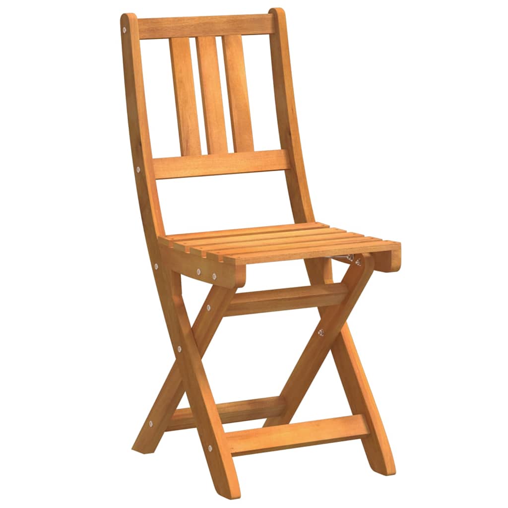 Bistrostoelen voor buiten met kussen 2 pcs Massief Acaciahout is nu te koop bij PeponiXL, paradijselijk wonen!