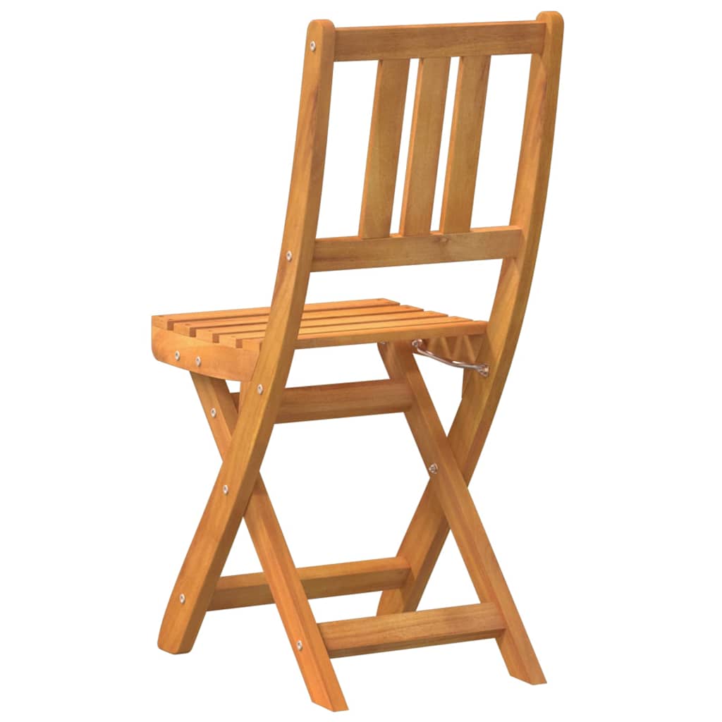 Bistrostoelen voor buiten met kussen 2 pcs Massief Acaciahout is nu te koop bij PeponiXL, paradijselijk wonen!
