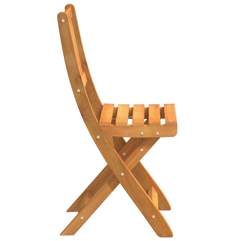 Bistrostoelen voor buiten met kussen 2 pcs Massief Acaciahout is nu te koop bij PeponiXL, paradijselijk wonen!