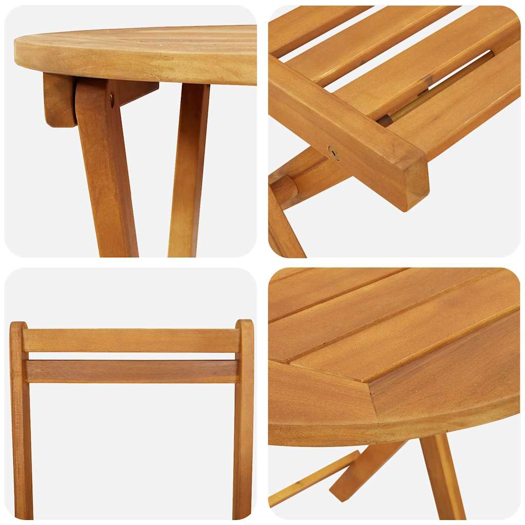 Tuin eettafelset 3 pcs Olie naturel Massief Acaciahout is nu te koop bij PeponiXL, paradijselijk wonen!