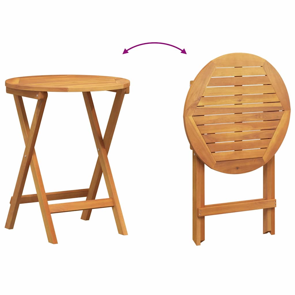 Tuin eettafelset 3 pcs Olie naturel Massief Acaciahout is nu te koop bij PeponiXL, paradijselijk wonen!